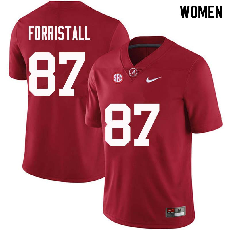Alabama Crimson Tide Women's Miller Forristall #87 Crimson NCAA Nike Authentic Stitched College Football Jersey UZ16N22BU